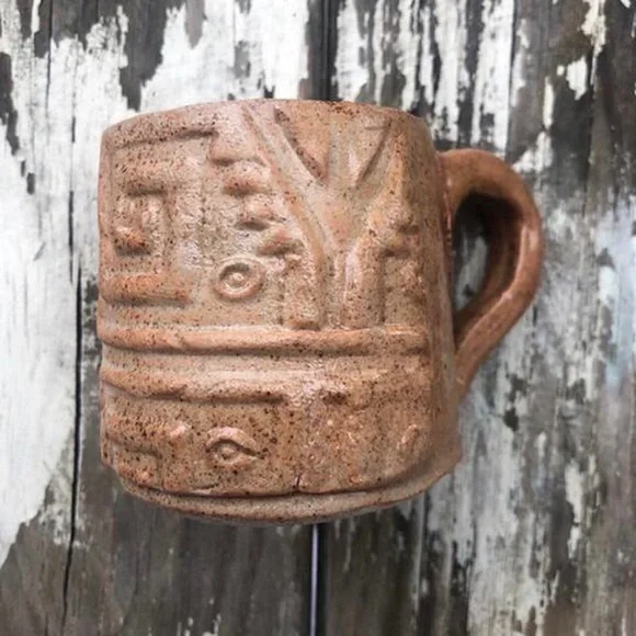 I handmade this camel colored ceramic mug! - Picture 4 of 4